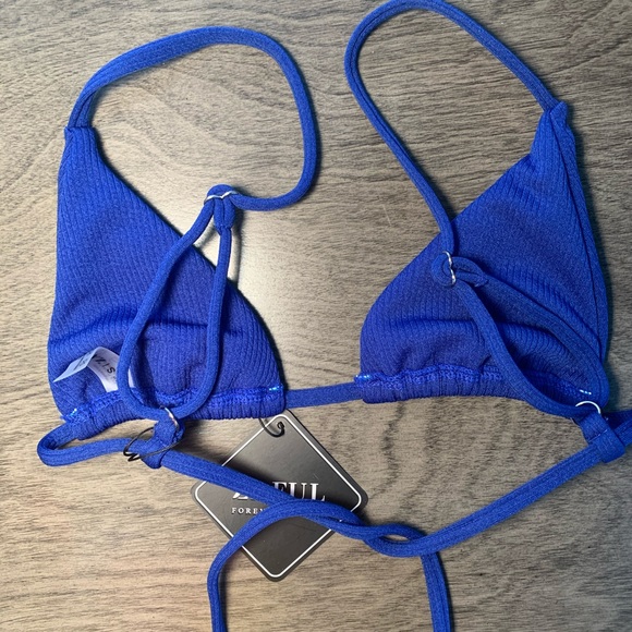 Cobalt Blue Triangle String Bikini Set - Picture 3 of 5